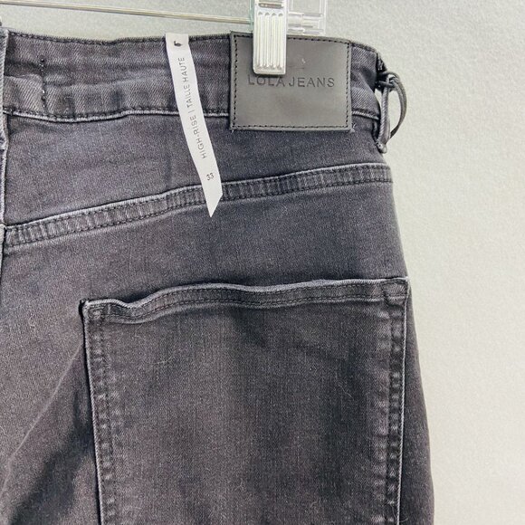 Lola Jeans Blackwash 33 Denver-WBLK High Rise Straight Leg NWT Plus‎ Size - Picture 5 of 10